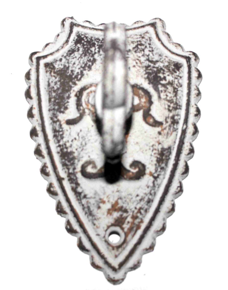 CTW Vintage Key Metal Hooks Set of 4, Antique White - Image 2